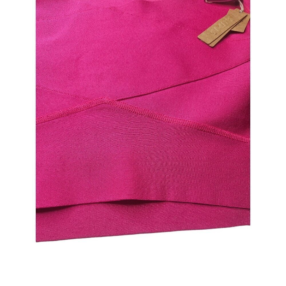 New with Tags SKIMS Knit Swim Skirt cover up in Magenta medium - Picture 3 of 5